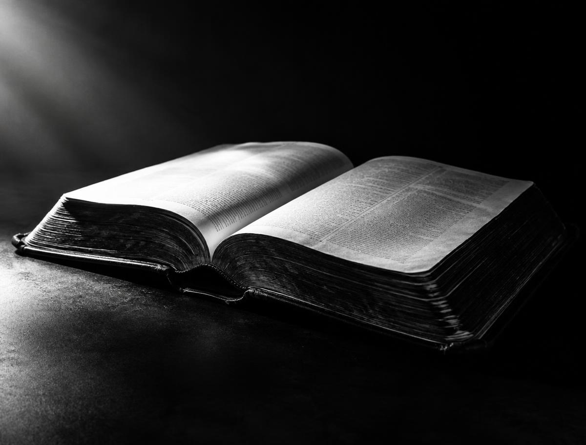 An open Bible